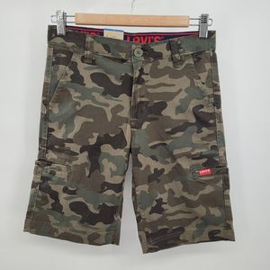 NWT Levi's Cargo Shorts Youth Boys Camouflage Flex Adjustable Waistband Sz 12